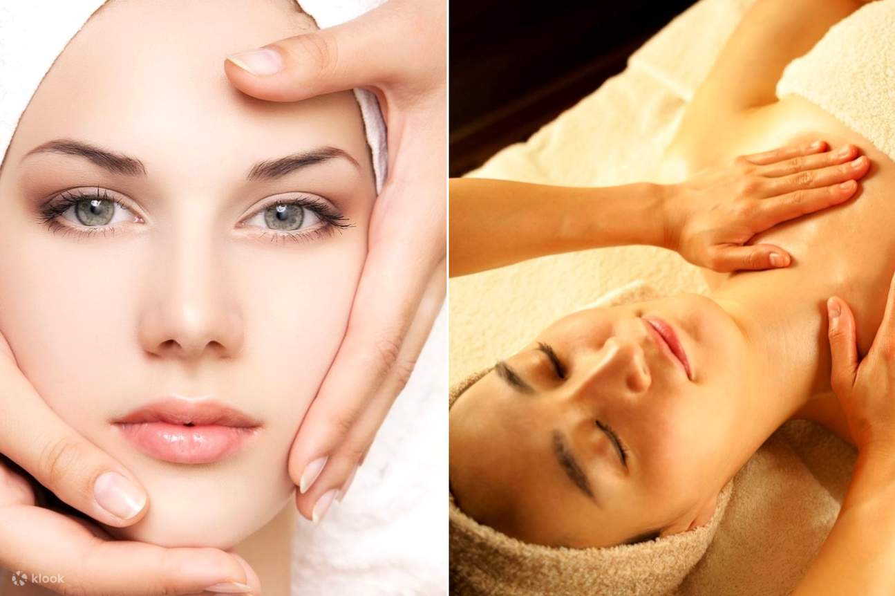 1-2. Massaggio Beauty Bone (60min): Questo massaggio esclusivo rilassa i muscoli tesi e migliora la circolazione sanguigna, contribuendo a scolpire un contorno del viso più piccolo e definito.